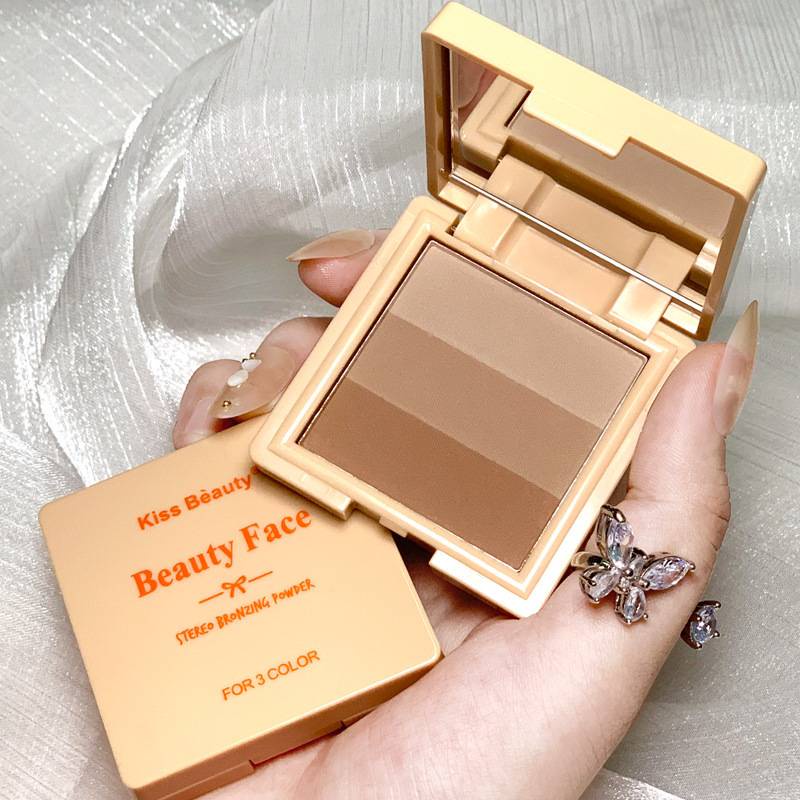 [Hàng mới về] Bảng Phấn Tạo Khối Trang Điểm 3 Màu Kissbeauty