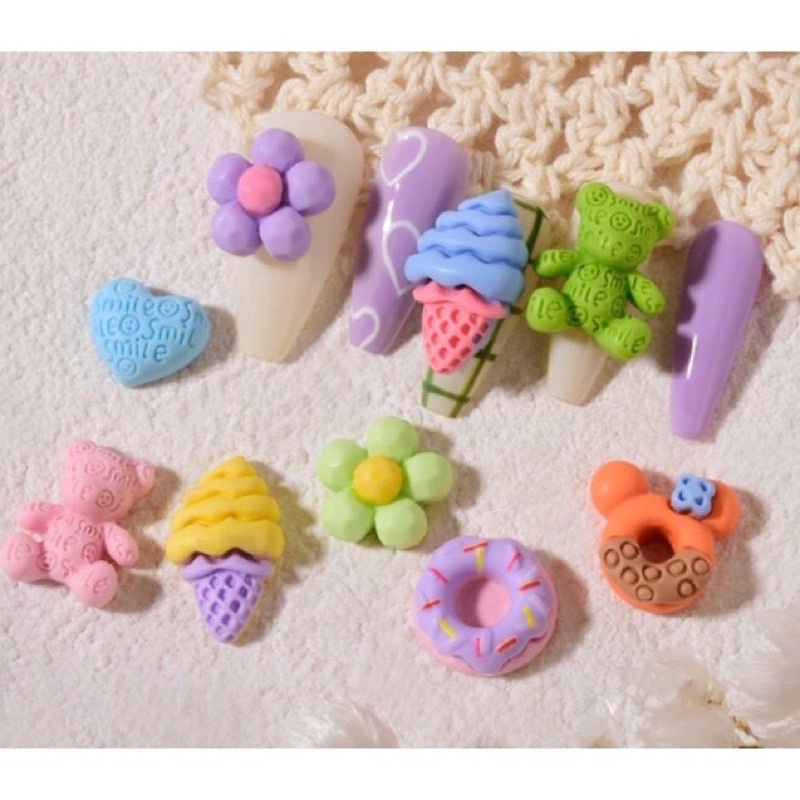 Set Charm Mix Trang Trí Móng