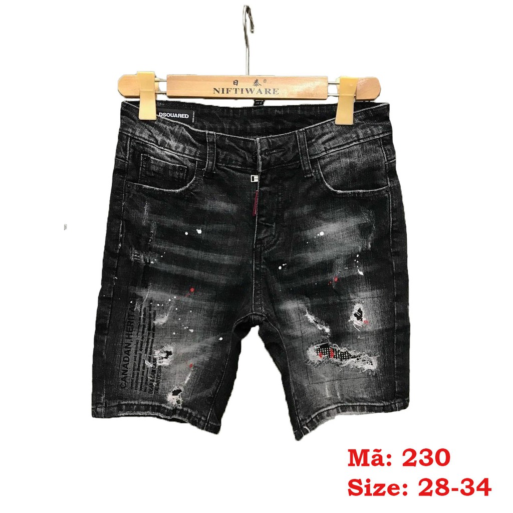 Quần Sọt Nam Rách ❤️FREESHIP❤️ Quần Short Jean Nam Chất Bò co giãn thời trang Hàn Quốc form cực đẹp Tô Tồ Shop -QSJNM230