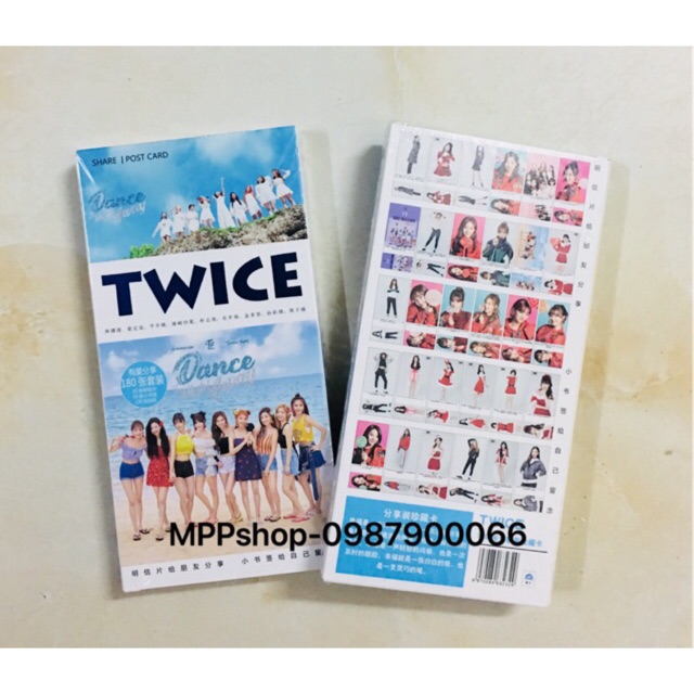 Bộ ảnh card TWICE gồm 180 ảnh to bé