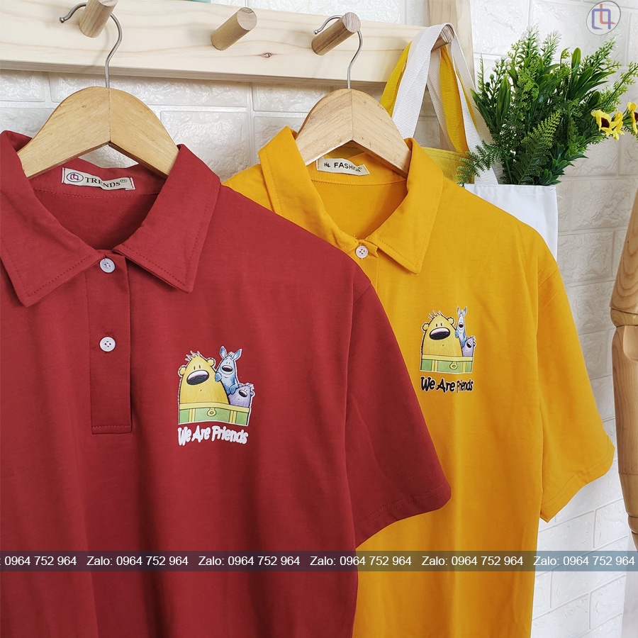 Áo Polo Form Rộng Chất Thun Mềm Mát In Hình Những Người Bạn, Thân Ai Đấy Lo Phá Cách Trẻ Trung Năng Động TTQ0285