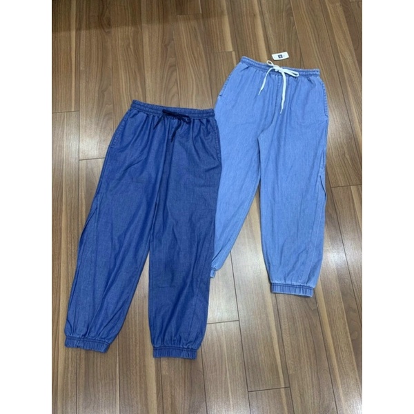 Quần jean giấy lai bo