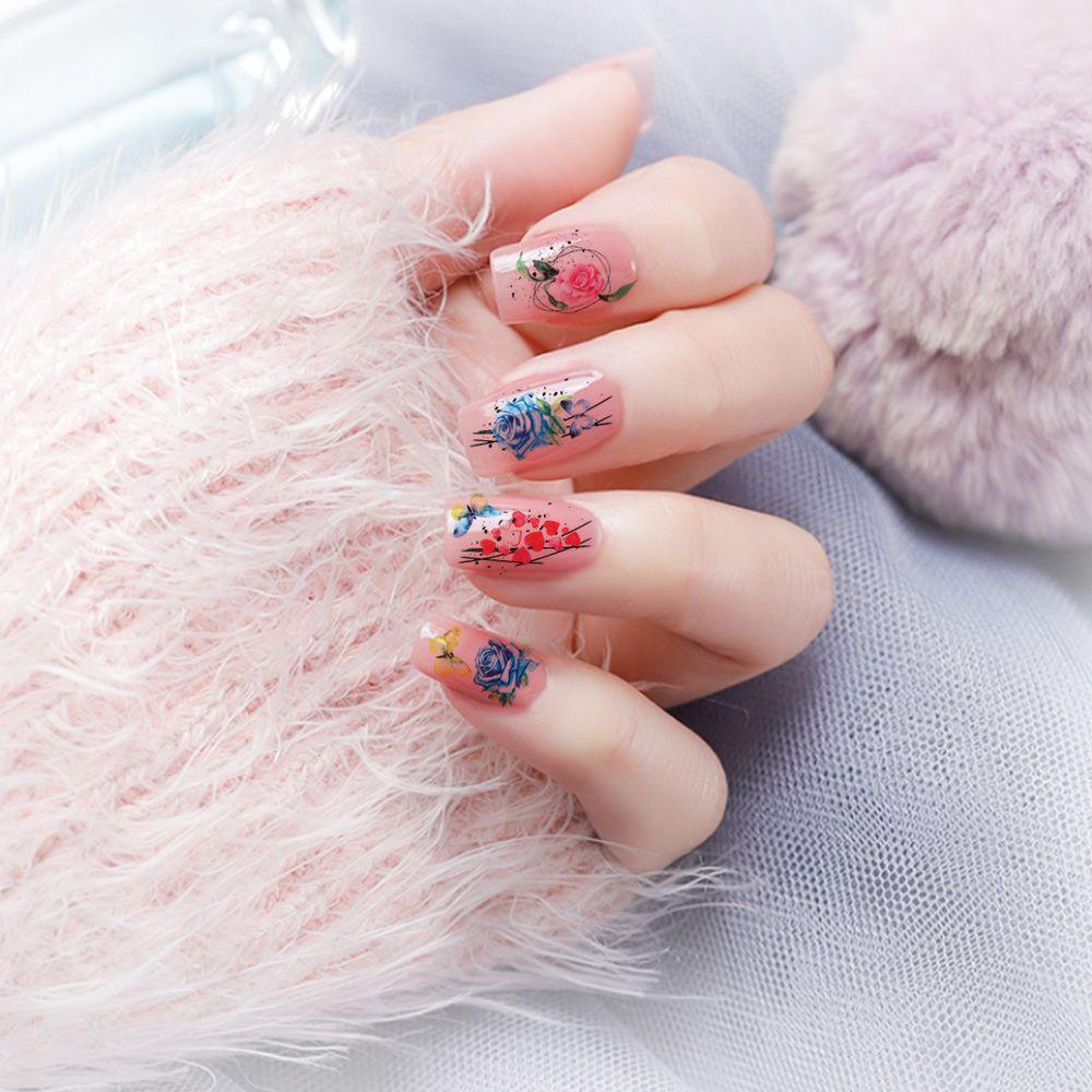 Miếng Dán Trang Trí Móng Tay In Chữ MIH