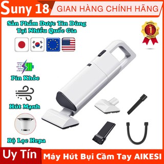 Máy hút bụi cầm tay mini ⚡freeship⚡ aikesi lb-8001 máy hút bụi ô tô, máy hút bụi gia đình bảo hành 1 năm