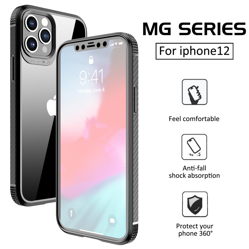 Ốp Điện Thoại TPU Acrylic Trong Suốt Chống Sốc Chất Lượng Cao Cho iPhone 12 Pro MAX 11 11 Pro MAX 12 X XS MAX XR