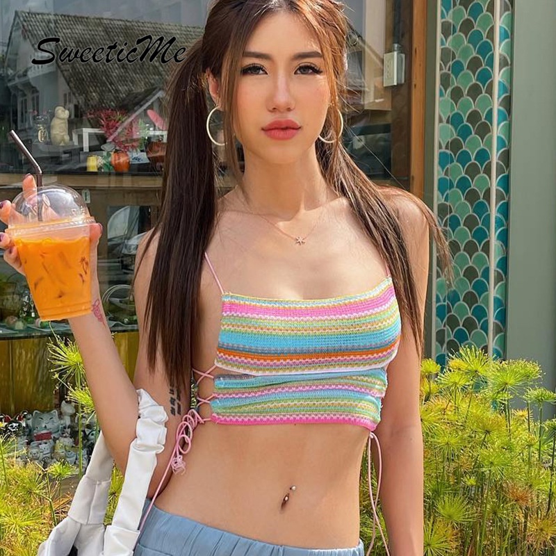 Áo Kiểu Phối Dây Hở Lưng Phong Cách Quyến Rũ Thời Trang Cho Nữ Mã
