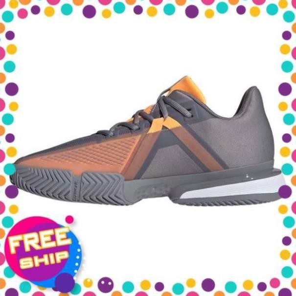 GIÀY TENNIS ADIDAS SOLDMATCH BOUNCE GREY/ORANGE EF0572) uy tín New 2020 Cao Cấp