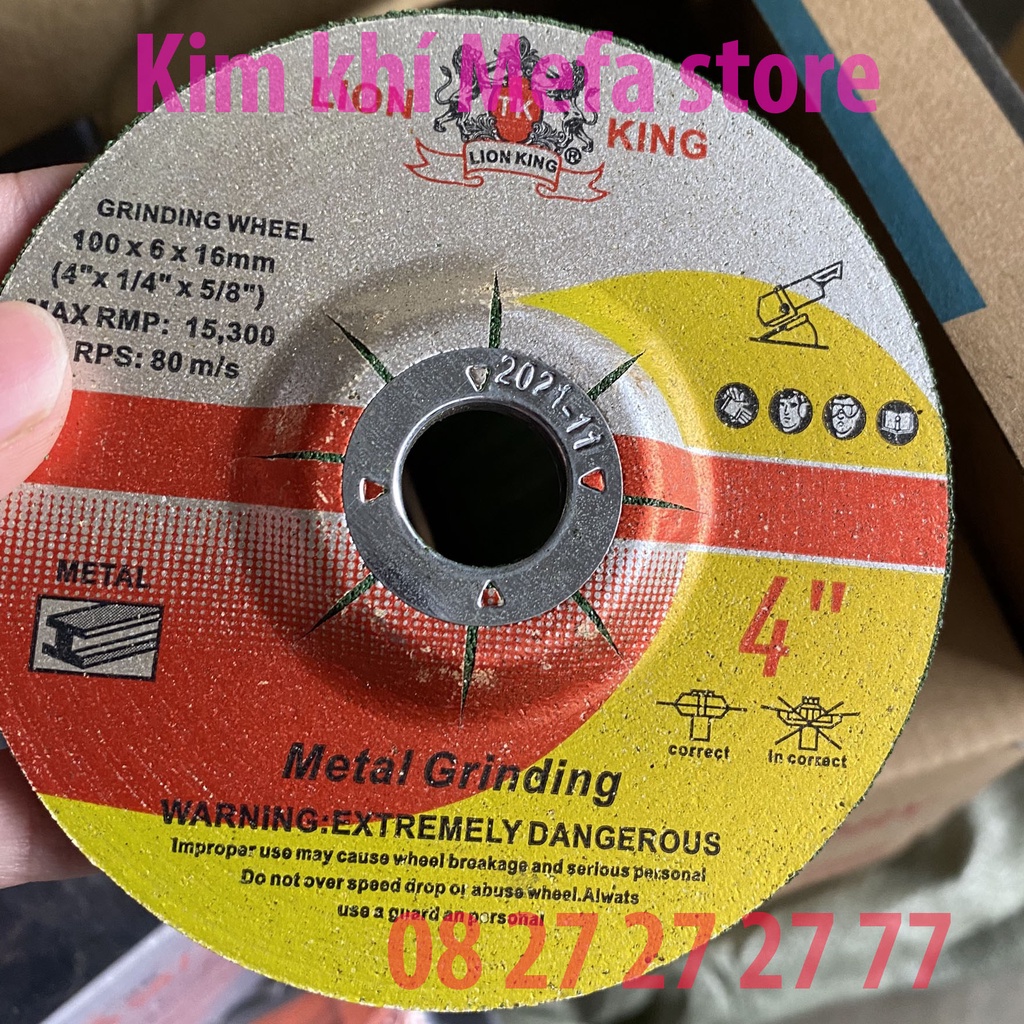 Đá mài Lion King 100 - Đá mài 1 tấc 2 màu xanh đỏ