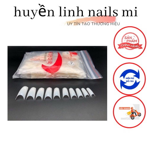 Móng giả nối đắp gel ( 500 móng - loại túi )