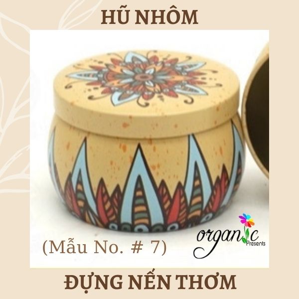 HŨ NHÔM HỌA TIẾT - HŨ THIẾC HOA VĂN ĐỰNG NẾN THƠM