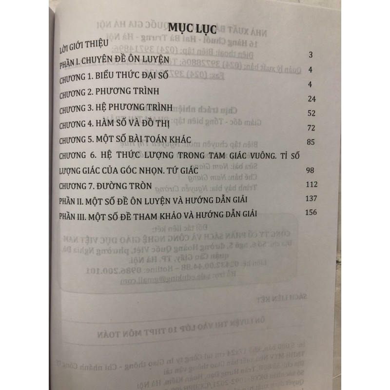 Sách - Ôn luyện thi vào lớp 10 Môn Toán