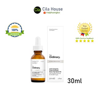 Tinh dầu The Ordinary 100% Organic Cold-Pressed Rose Hip Seed Oil 30ml - Cila House