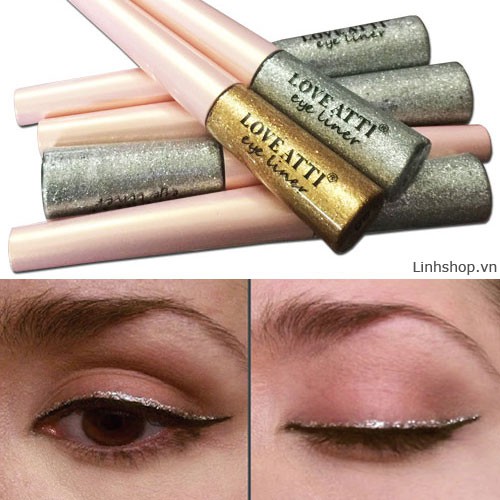 Eyeliner Nhũ mắt kim tuyến đẹp Love Atti giúp bạn kẻ đường mắt nước sắc nét long lanh