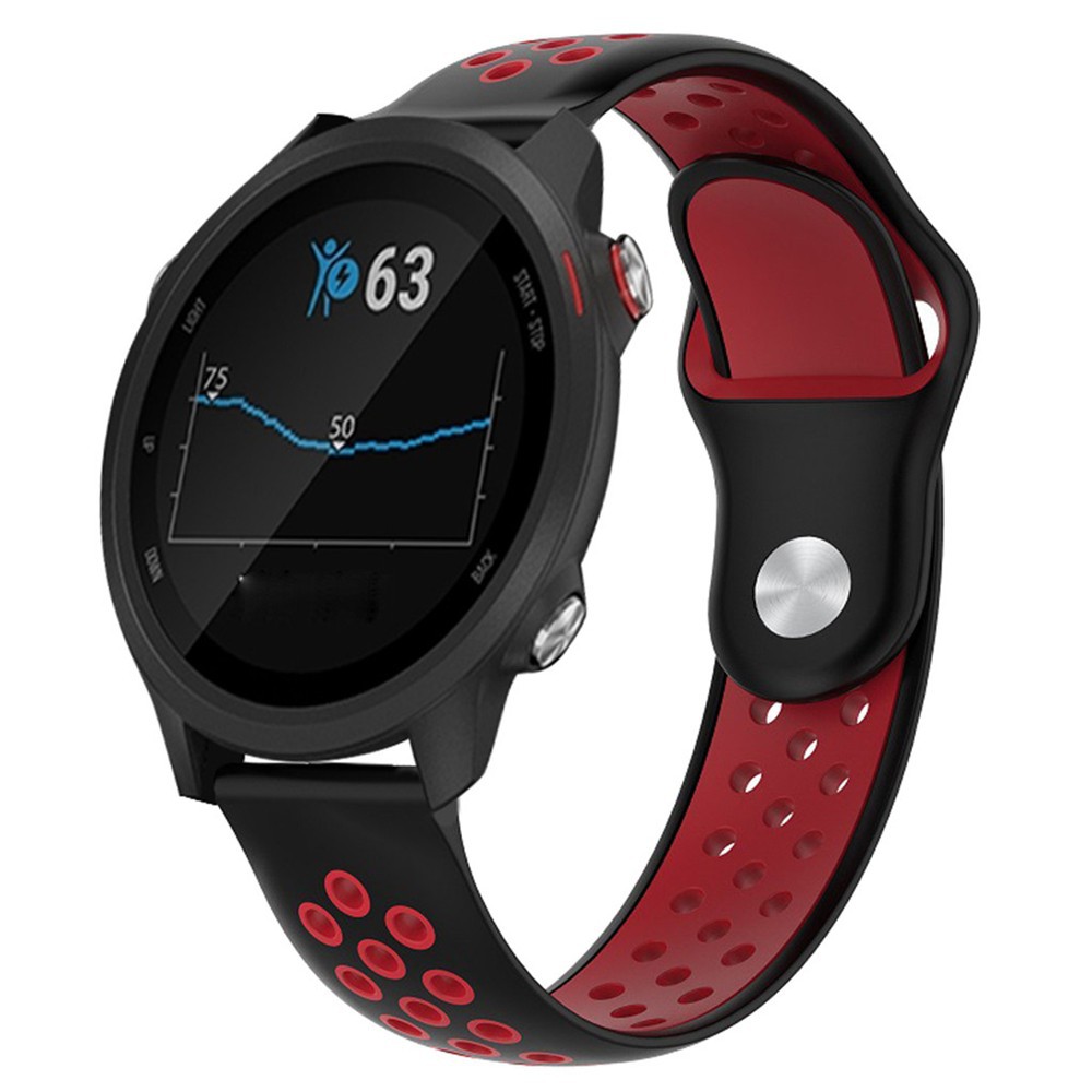 Dây đeo silicon thoáng khí thích hợp cho đồng hồ thông minh Garmin Forerunner 245 245m 20mm
