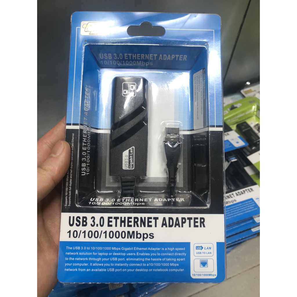 Usb 3.0 ra lan dây USB 3.0 To Lan 10-100-1000 Mbps Gigabit | BigBuy360 - bigbuy360.vn