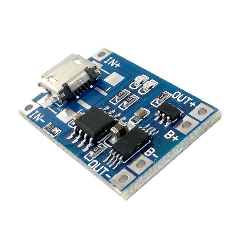 5pcs Module sạc pin lithium với chức năng bảo vệ kép USB 5V 1A TP4056