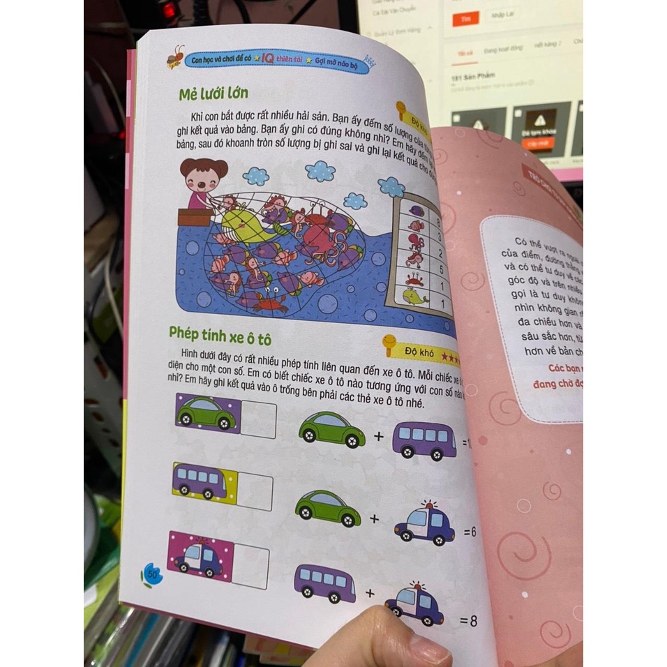 Sách -Con học và chơi để có IQ thiên tài : Gợi mở não bộ ( Đinh Tị )