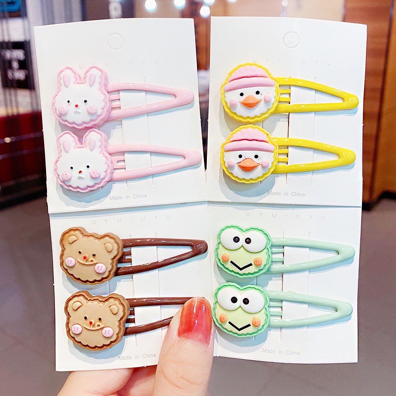HOTTREND- BỘ 2 KẸP TÓC ĐỘNG VẬT DỄ THƯƠNG PHONG CÁCH HÀN QUỐC CHO BÉ YÊU