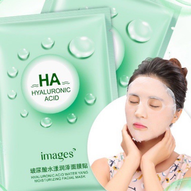 Mặt Nạ Giấy HA Hyaluronic Acid Dưỡng Da Chống Lão Hóa Cấp Ẩm Thải Độc