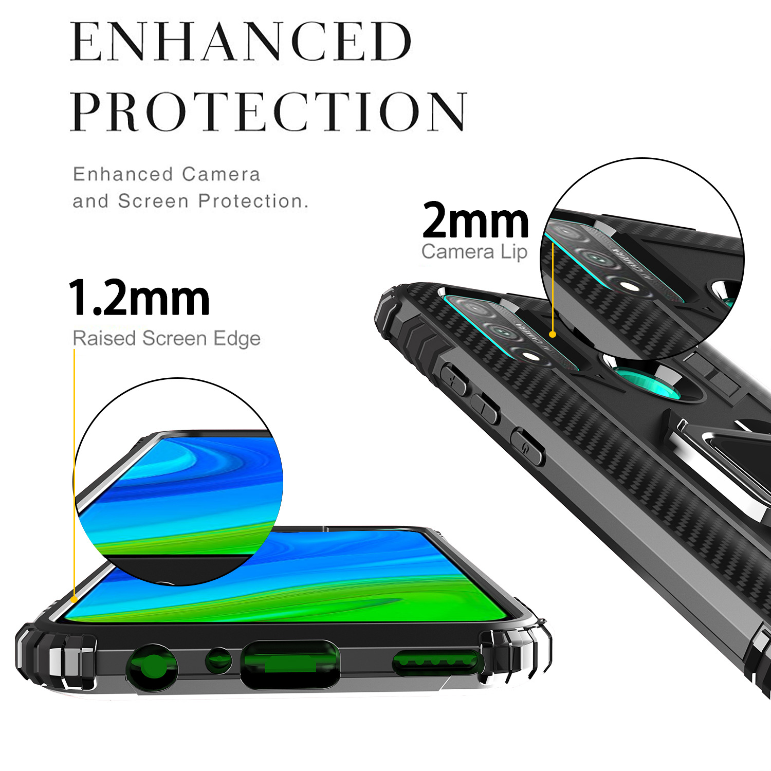 Ốp Lưng Chống Sốc 3c In Life Có Vòng Nhẫn Nam Châm Cho Huawei P Smart 2020 | BigBuy360 - bigbuy360.vn