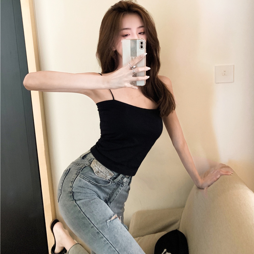 Áo hai dây MIA 1992 cao cấp - Áo 2 dây nữ sợi phở không đệm ngực form chuẩn co giãn mềm mịn thoải mái sang chảnh