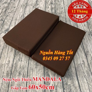 Đệm Ngồi Thiền YOGI 60x50cm Gấp Gọn, Phật Giáo Sang Trọng Và Yoga Giảm Căng Thẳng, Thư Giãn - Rất Tốt Cho Sức Khỏe