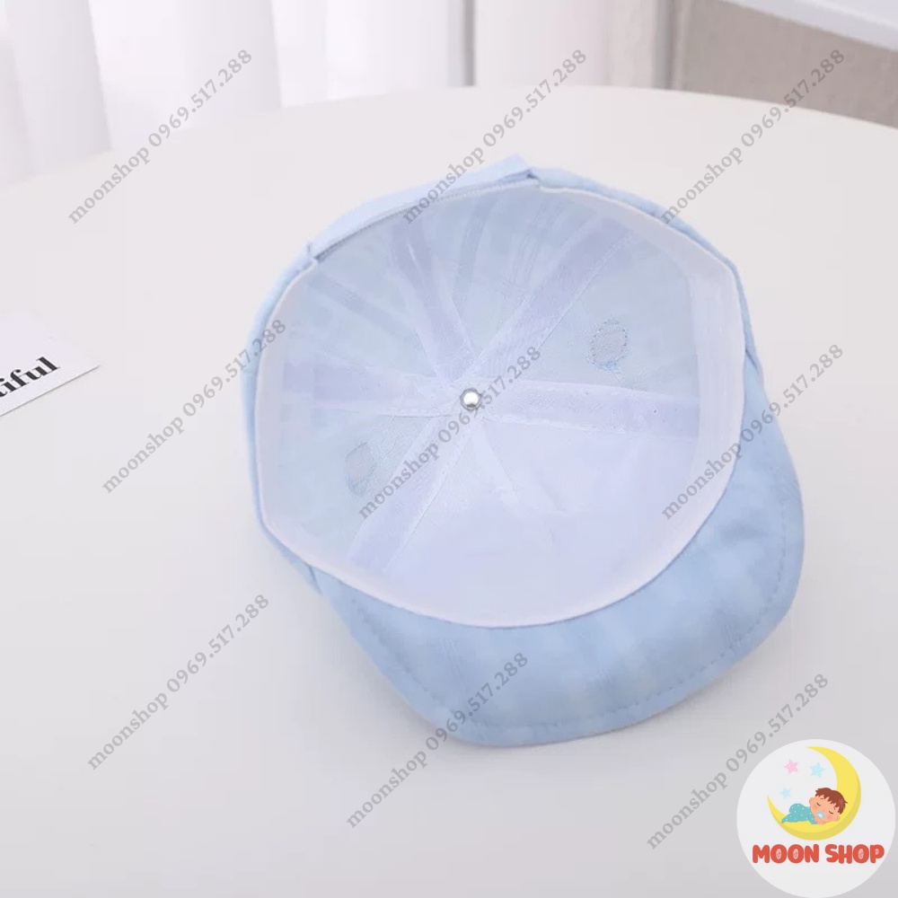 Mũ Lưỡi Trai Thêu Hình Gấu Đáng Yêu Cho Bé Từ 6 Tháng Đến 2 Tuổi Vòng Đầu 48 - 50cm