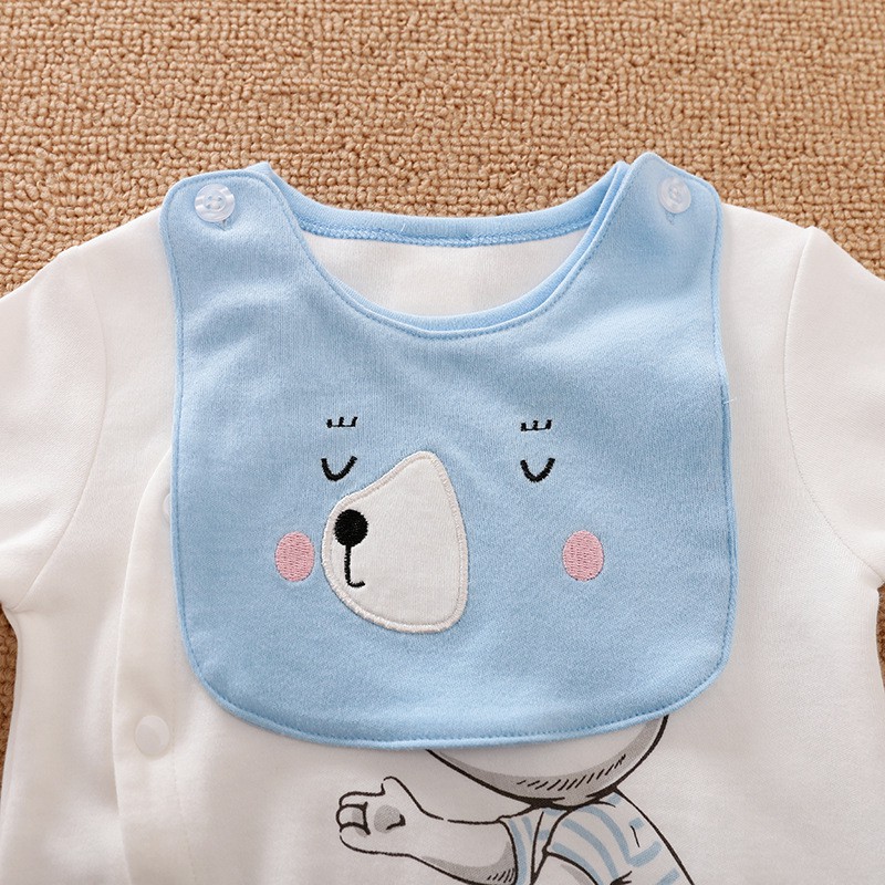 Bodysuit bé sơ sinh, áo sơ sinh cho bé từ 1 tháng đến 1 tuổi họa tiết chuột xinh chất liệu cotton 100% cao cấp  DB15