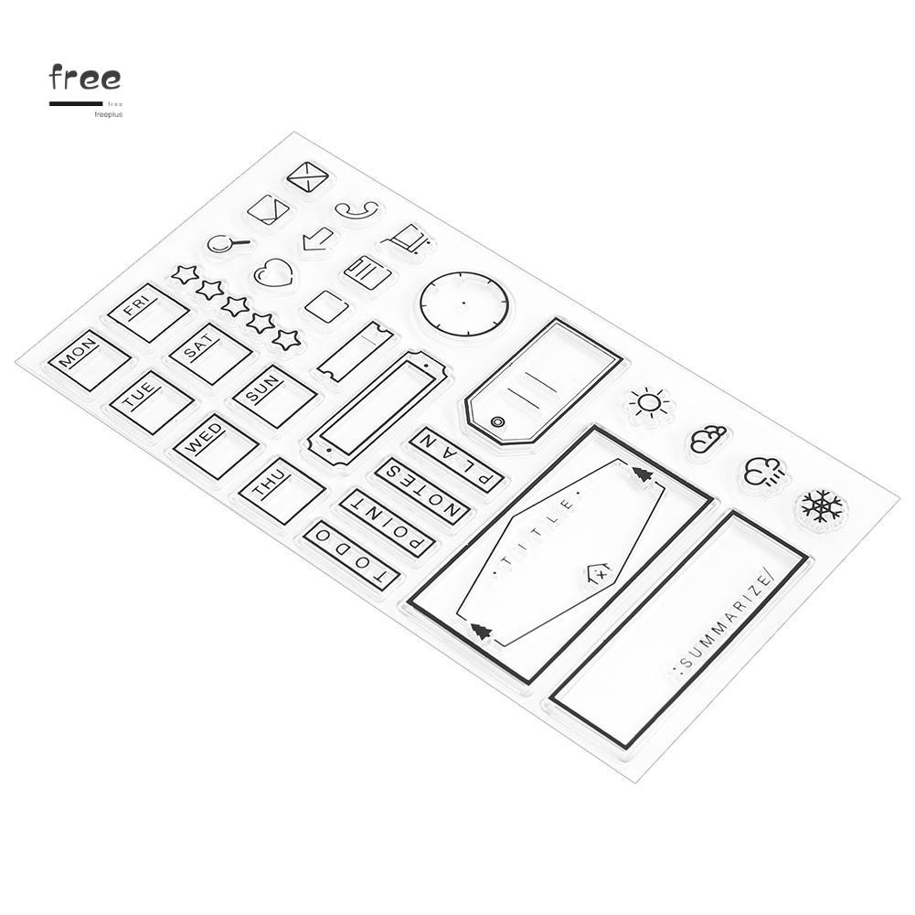 Con Dấu Trang Trí Silicone Trong Suốt