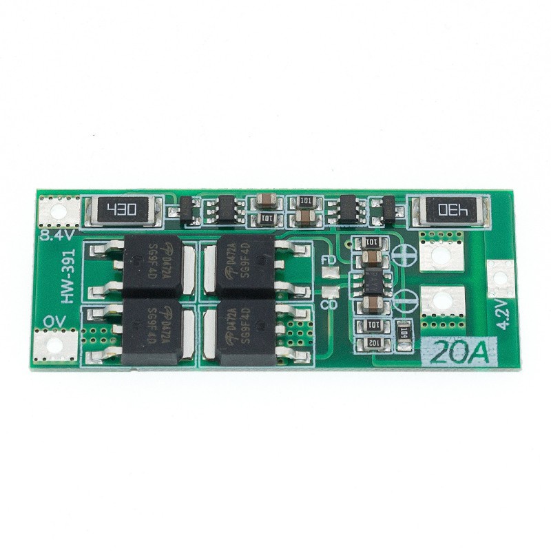 Bảng Mạch Bảo Vệ Pin Lithium 2S 20A 7.4V 8.4V 18650