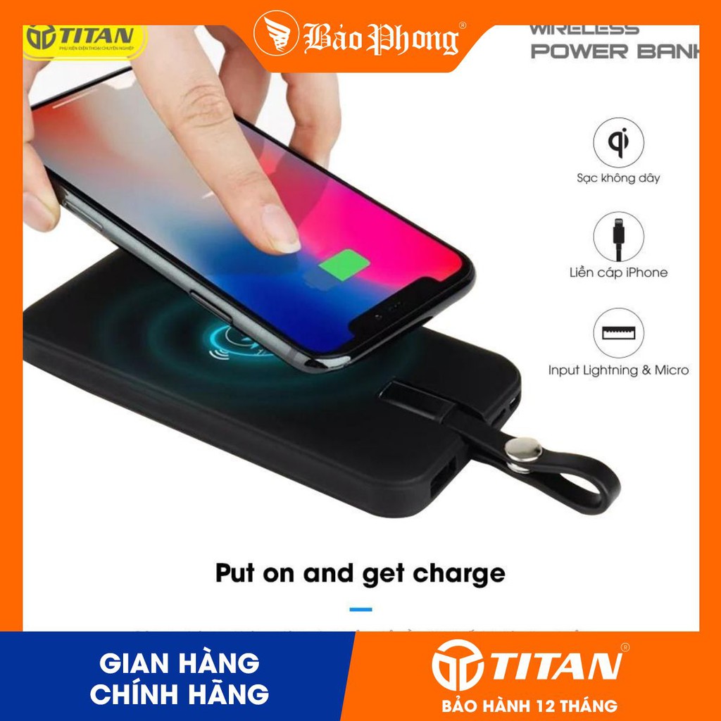 Pin dự phòng không dây 10.000mAh TITAN - Chính Hãng - BH 1 năm | BigBuy360 - bigbuy360.vn
