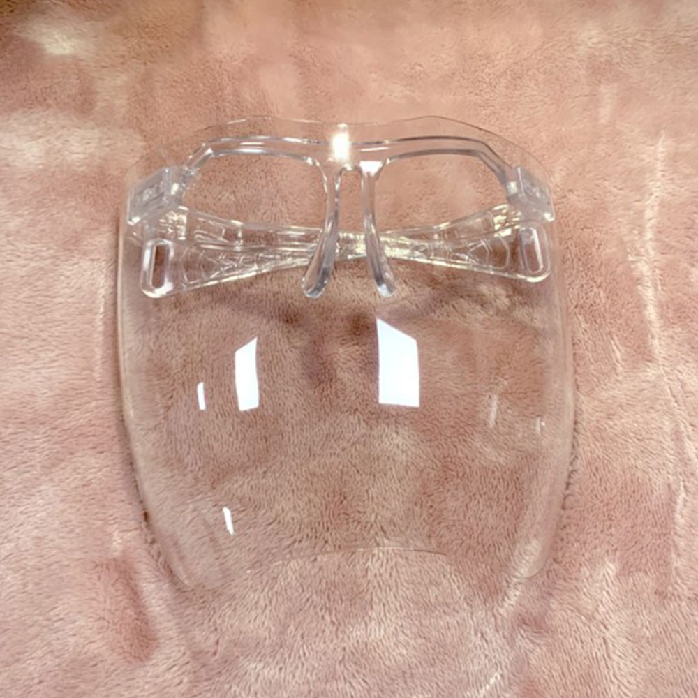 [Ready] 2020 new fashion one-piece oversized lens glasses transparent protective mask face shield TITANSOULS