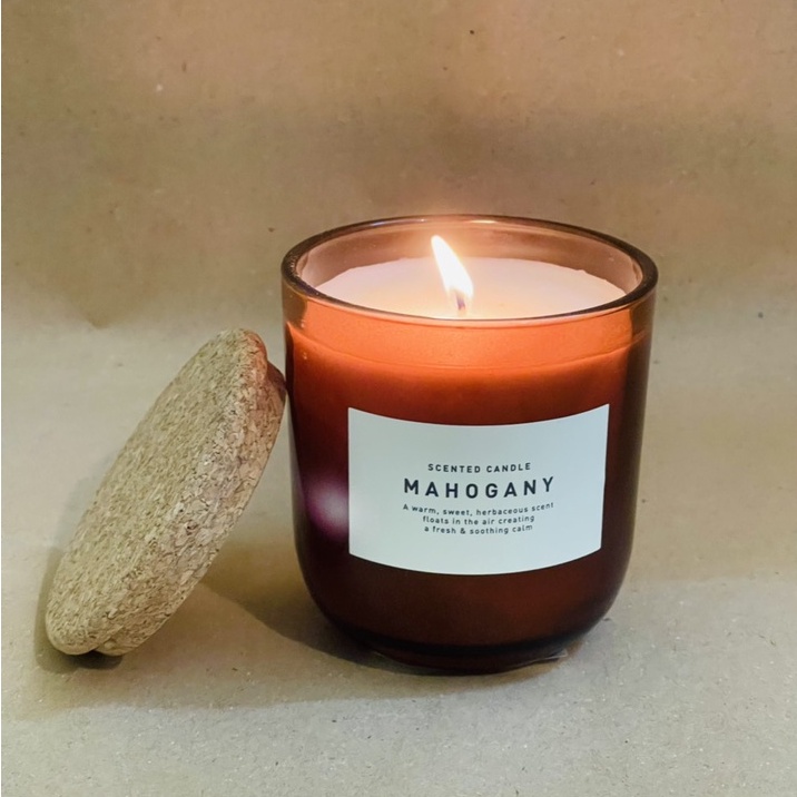 [Nến HM xịn] Nến thơm H&amp;M candle cup cao cấp, hàng full box xuất chuẩn mùi hương gỗ Mahogany