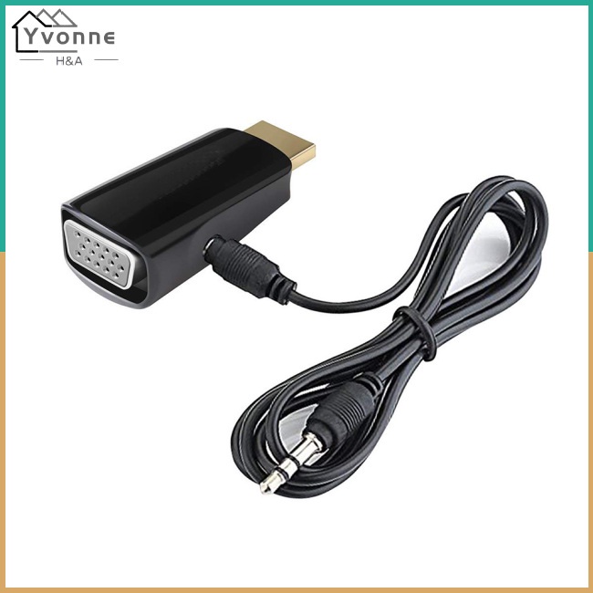 Đầu chuyển đổi HDMI 1080P sang VGA jack âm thanh 3.5mm full HD cho máy tính
