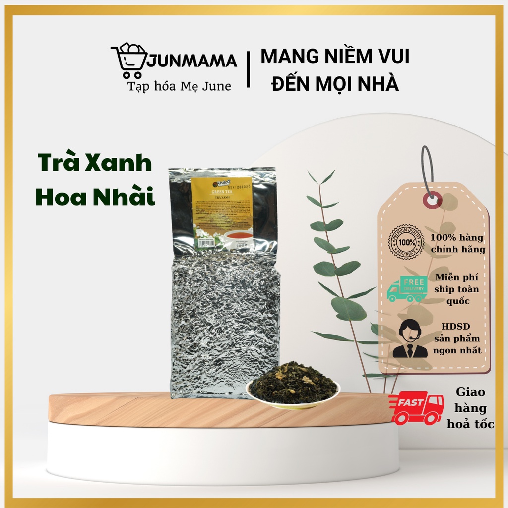 Trà Xanh hoa Nhài Organic - Thuần khiết nông sản Việt