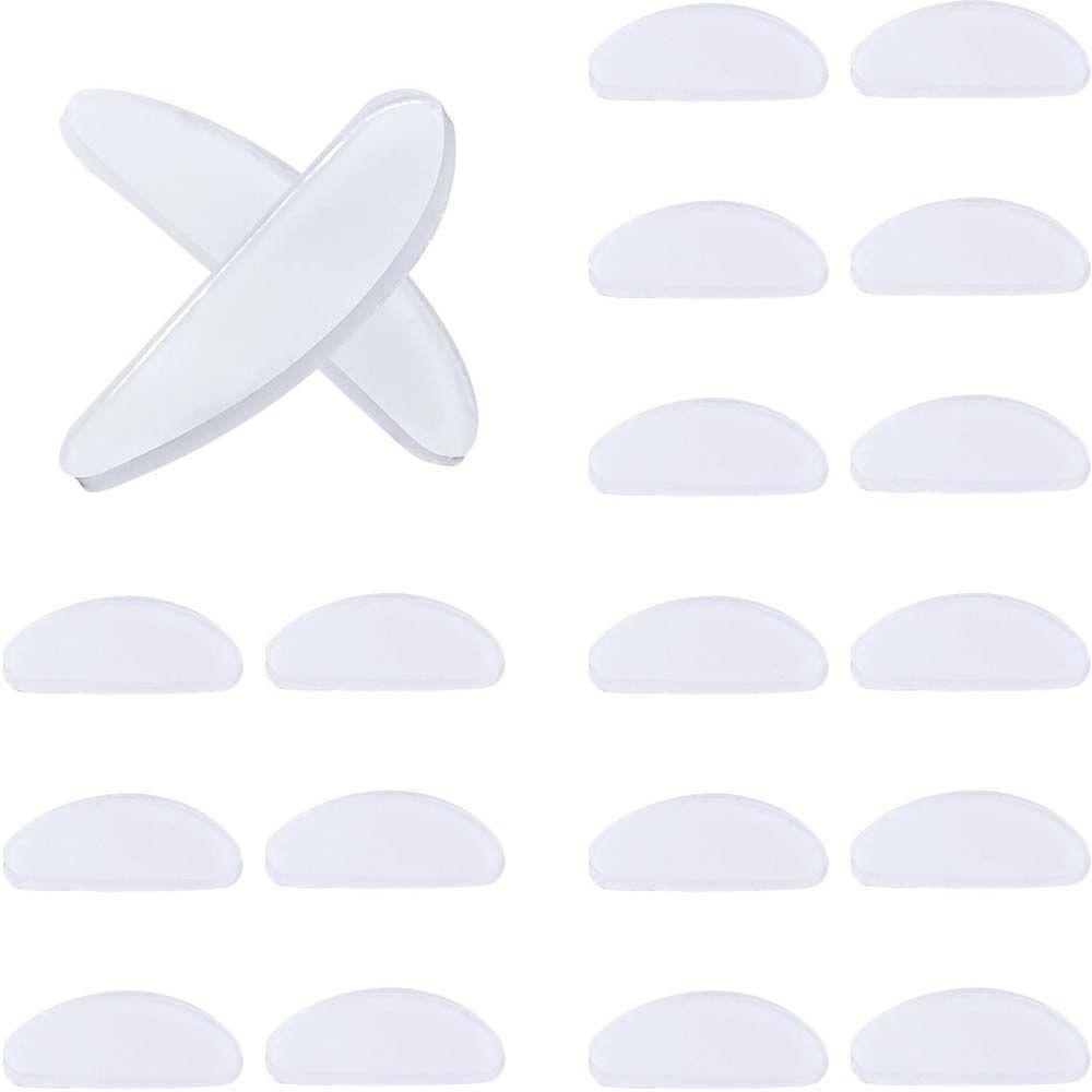 Miếng Đệm Silicone Dán Mắt Kính Hình Vòng Cung Thoải Mái Tiện Lợi Dành Cho Nam Nữ