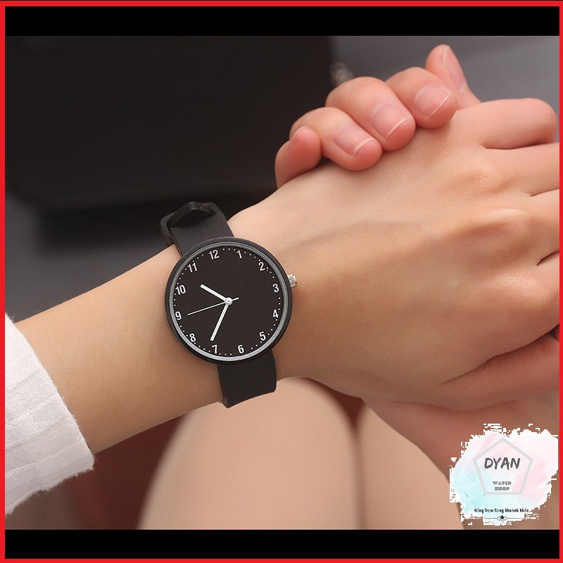 Đồng hồ đeo tay nữ cao su dễ thương cá tính