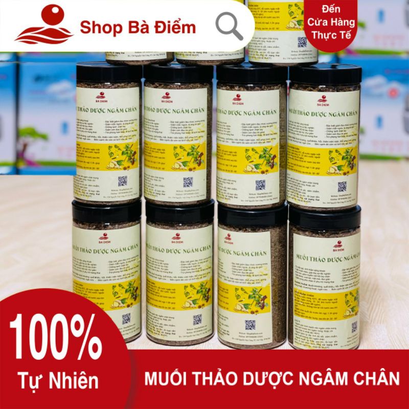 Muối Ngâm Chân Thảo Dược (900gr) | Dành Cho Mọi Người | Giảm Đau Nhức, Tê Lạnh, Giúp Ngủ Ngon và Sâu Giấc - Shop Bà Điểm