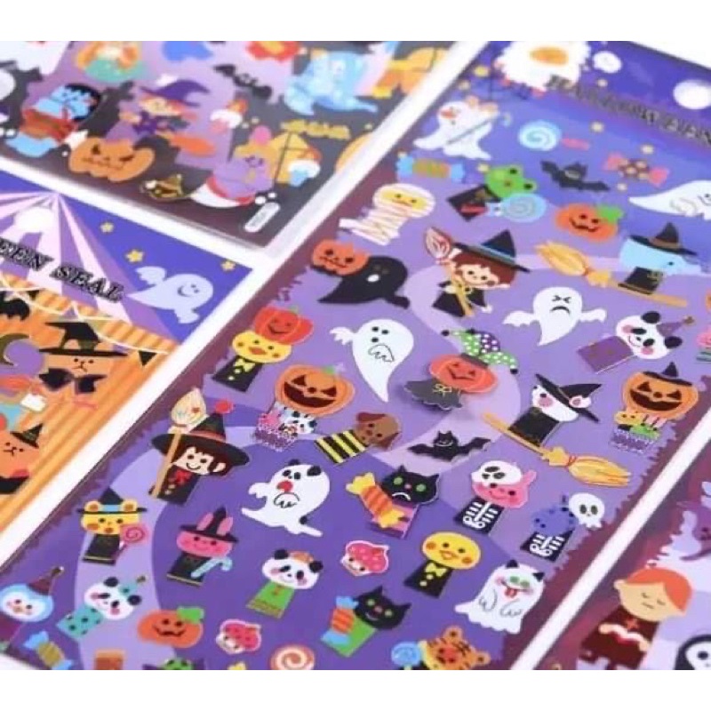 Tấm Sticker 3D xinh xắn chủ đề Halloween