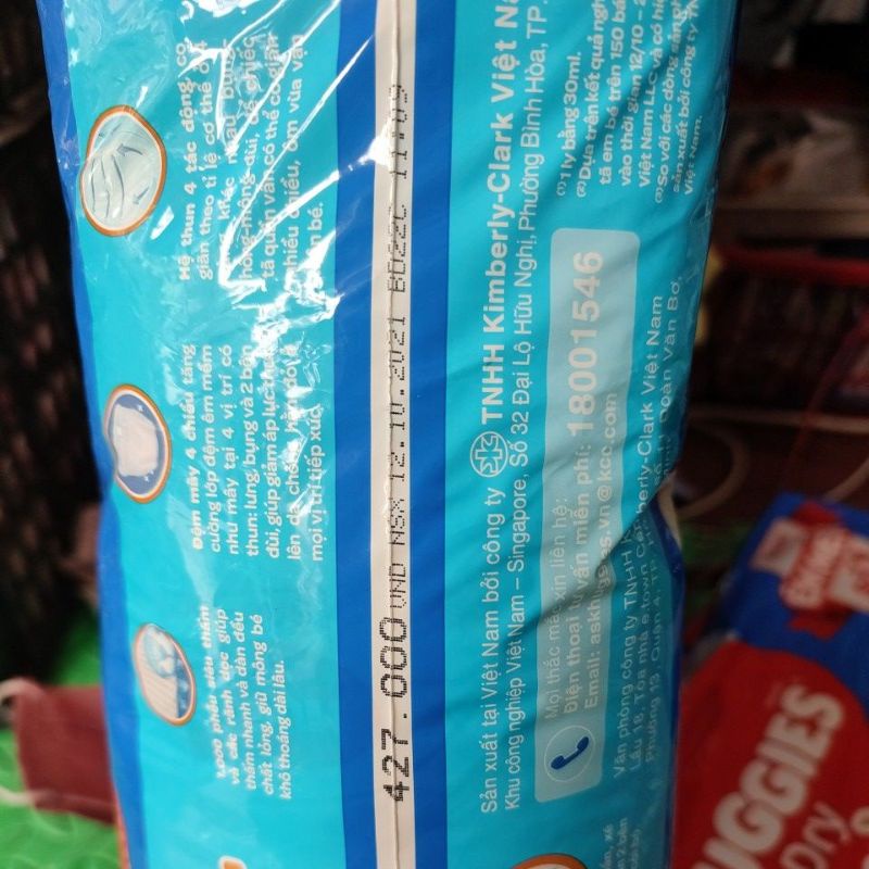 Tã quần/dán Huggies M74+8/L68+8/Xl62+8
