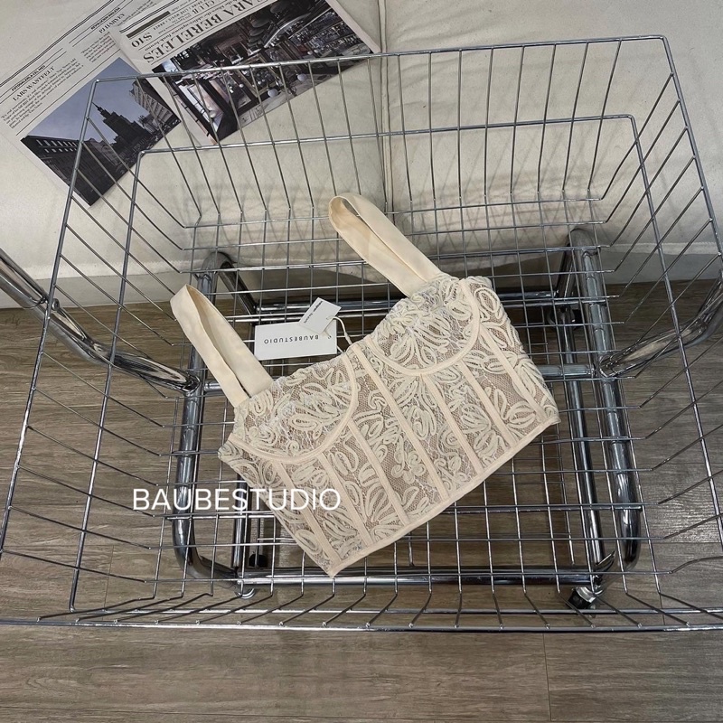 Áo Ren Dây Cup Ngực Baube