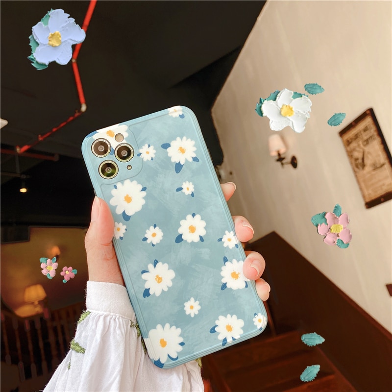 Ốp Lưng In Hình Hoa Cúc Dễ Thương Cho Iphone 11 11pro 11pro Max X Xr Xs Max Iphone 7 8 Plus | BigBuy360 - bigbuy360.vn