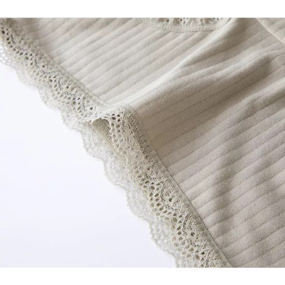 Quần Lót Nữ ❤️FREESHIP❤️ Quần Lót Nữ Cotton gân tăm kháng khuẩn mềm mại ❤️ Quần Lót Cotton phối viền ren mã 1005 | BigBuy360 - bigbuy360.vn