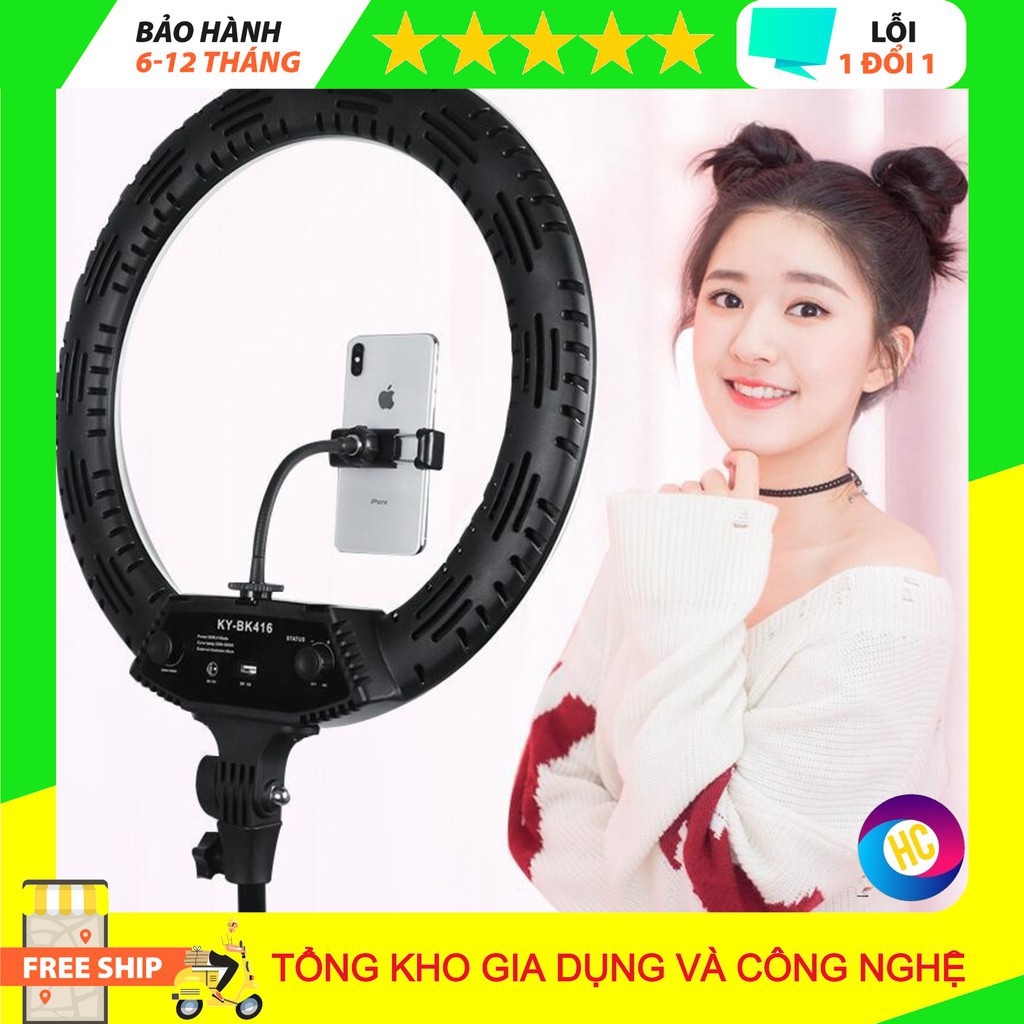 [Siêu Rẻ]  BỘ ĐÈN LIVESTREAM 45CM KÈM CHÂN & 3 KẸP ĐT. | BigBuy360 - bigbuy360.vn