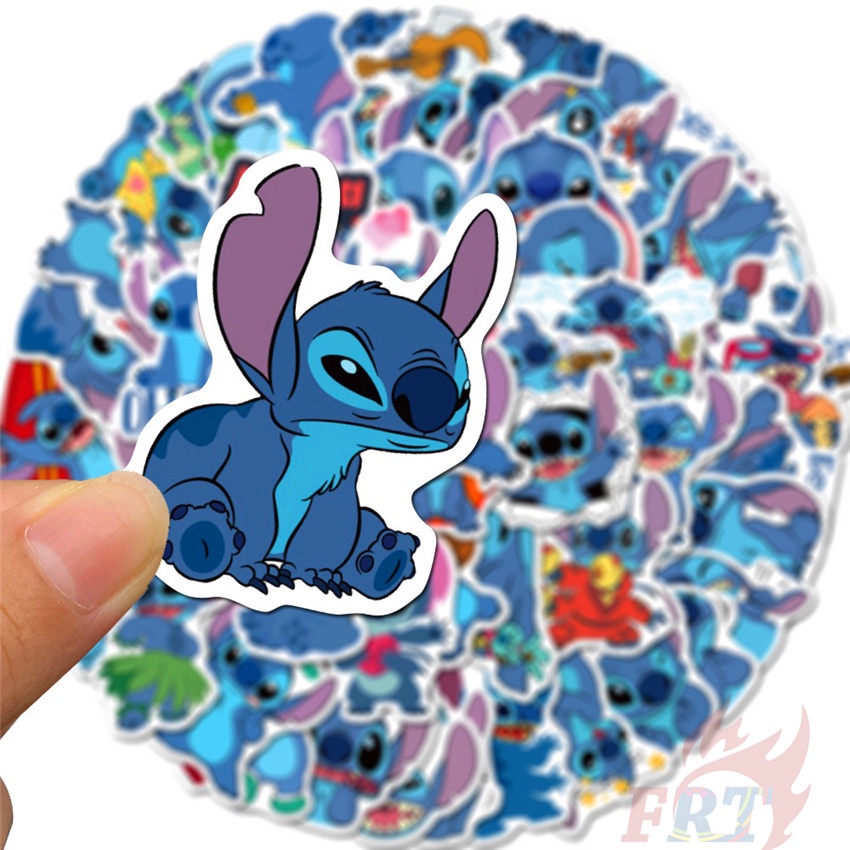 DISNEY Set 100 miếng dán hoạt hình Lilo &amp; Stitch trang trí đa năng
