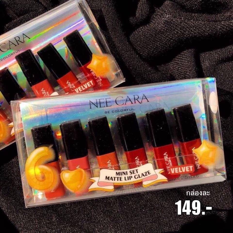 Set son 6 cây kem mini Nee cara Siêu lì