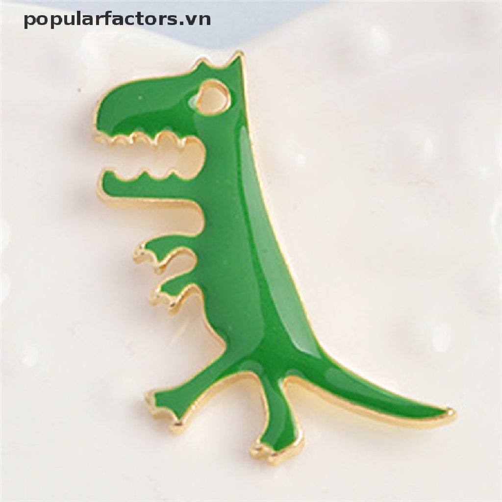 [Phổ Biến] Ghim Cài Cổ Áo Tráng Men Hình Khủng Long Hoạt Hình Cho Nữ [VN]