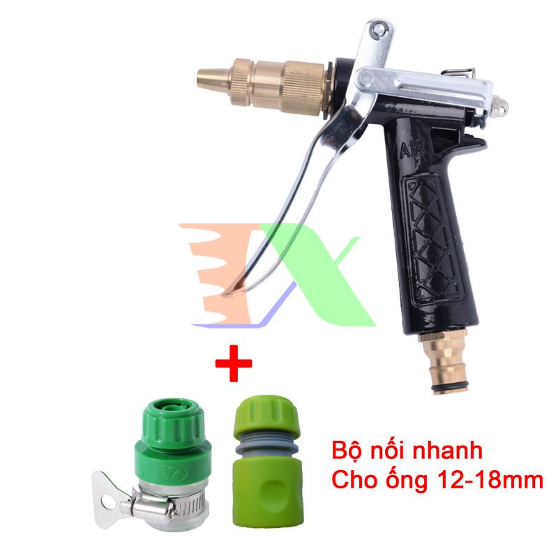 Bộ phụ kiện tưới cây, Rửa xe 3 món VPN-3014, Bộ vòi tưới cây đồng 5 trong 1