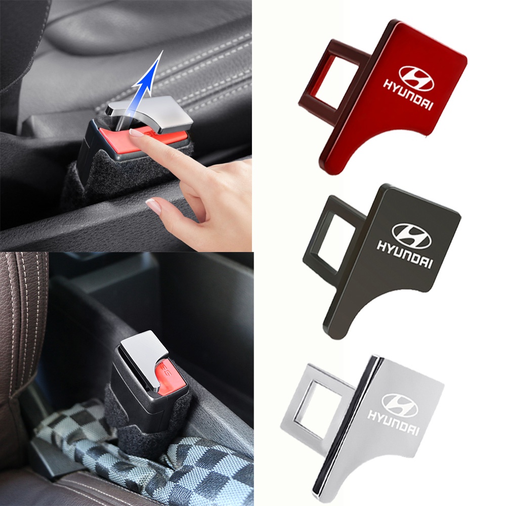 Chốt Khóa Dây Đai An Toàn Cho Xe Hơi Hyundai I10 Santafe Tucson Accent Kona I20 Creta Veloster Avante Ioniq Sonata Vence Elantra Santro
