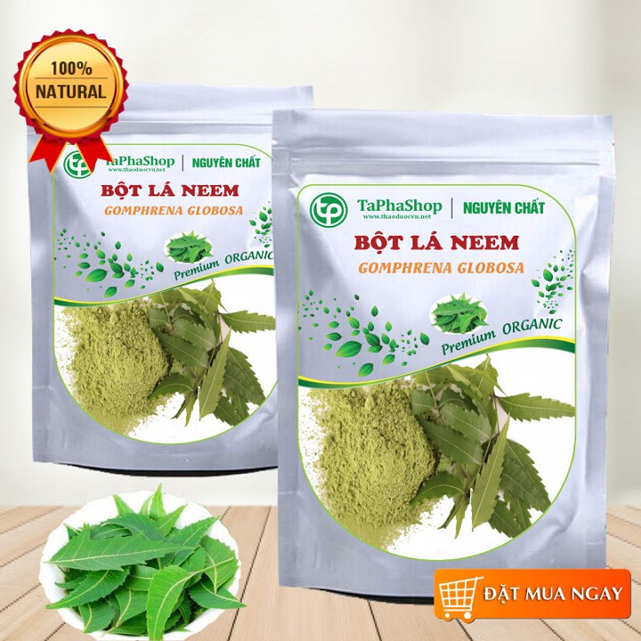 Bột lá neem Ấn Độ nguyên chất Tấn Phát